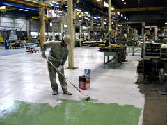 工場の床塗装